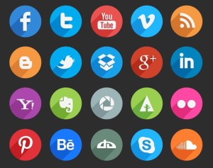 Circle-Social-Media-Icons-With-Long-Shadows-PSD